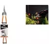 Bradas V-SERIES Bypass Garden Secateurs with Straight Stainless Steel Blade, Orange, 1 Piece (KT-V1020)