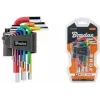 Bradas 9-Piece Hex Key Set, S2 Steel, Multi-Coloured, Metric 1.5-10mm, L-Shape, Colour-Coded, DIY-HKH42-SH/B