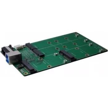 EXSYS EX-3673 USB 3.2 Gen 2x1 to M.2 and mSATA Adapter Card with USB Type-B Socket