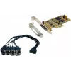 EXSYS EX-45368 PCIe 8S Serial RS-232/422/485 Card incl. Low-Profile Bracket (SystemBase)