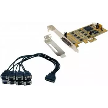 EXSYS EX-45368 PCIe 8S Serial RS-232/422/485 Card incl. Low-Profile Bracket (SystemBase)