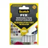 3M Scotch-Fix mounting squares 11 mm x 15 mm white 64-Pack 7100263372