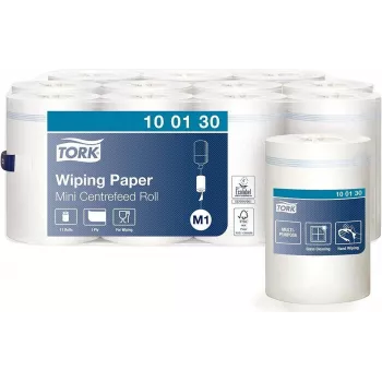 Tork Advanced M1 centrefeed wipe roll, 1-Ply white, 275 m, 11 rolls