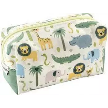 FABER-CASTELL EBERHARD FABER Jumbo Safari Pencil Case Polyester with Large Main Compartment, Zip, 1 Piece (577438)