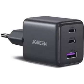 UGREEN 30W 3-Port GaN II Fast Charger USB-A & 2 x USB-C Black (55536)