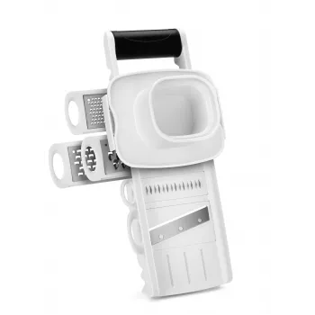 Metaltex Professional Multi Grater Mandoline, 5 Inserts, White/Black 194875084