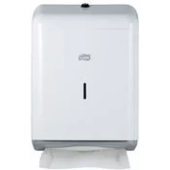 Tork Elevation Metal Folded Hand Towel Dispenser, White, H2 System, Z/C/V Fold, Refill Indicator, Key Lock, Wall Mount 208140
