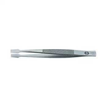 C.K Tools T2364 Industrial Tweezers 120 mm Stainless Steel Fine Tip Straight Anti-Magnetic Acid-Resistant