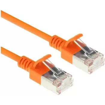 ACT DC7130 0.15m LSZH U/FTP CAT6A Datacenter Slimline Patch Cable Snagless RJ45 Orange