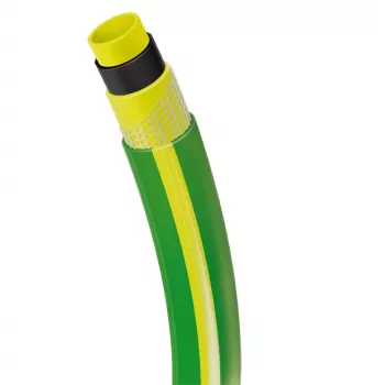 Bradas REFLEX Garden Hose, 1/2 Inch, 50 m, 5-Ply with Polyester TRICOT Reinforcement, Green/Yellow WFR1/250