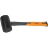 Bradas Rubber Mallet 450 g Anthracite/Orange 340 mm Fiberglass Handle Non-Slip TPR Grip DIY-HF6045
