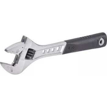 C.K T4365 150 SureDrive adjustable wrench, 150 mm, forged chrome vanadium, matt chrome-plated, soft grip