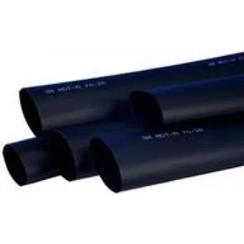3M MDT-A 120/40-B Medium-Wall Adhesive-Lined Heat Shrink Tubing, 3:1, 120mm to 40mm, 1m, Black