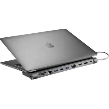 XTREMEMAC XWH-CDH-13 12-Port USB-C Docking Station Space Grey