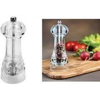 METALTEX Spice Line spice mill 140 mm transparent acrylic with chrome-plated metal 252814010