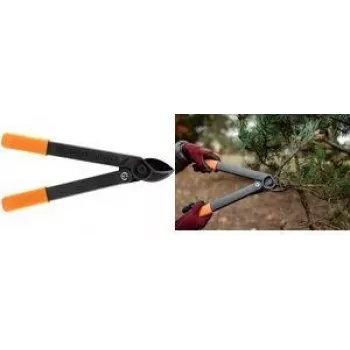 Bradas Anvil Secateurs V-SERIES SUPER LIGHT Anthracite/Orange, Anvil Blade with Protective Coating, 1 Piece (KT-V1260)