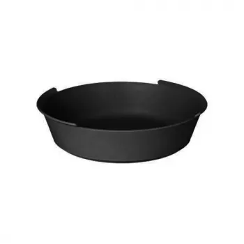 PAPSTAR Circulware Reusable Bowl, Round, 800 ml, Black, Polypropylene with 30% Mineral Fillers, 1 Piece (97018)