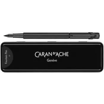 Caran d'Ache 849 Black Code Fountain Pen, Medium Nib, Matt Black 840.496