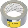 RAADHUIS Fabric Tape, 50 mm x 50 m, Silver Duct Tape for Repairs, Hand-Tearable - 1 Roll (RD-351312)