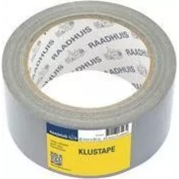RAADHUIS Fabric Tape, 50 mm x 50 m, Silver Adhesive Tape for Repairs, Hand-Tearable – 1 Roll (RD-351312)