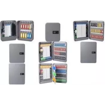 PAVO Key Cabinet with Combination Lock, 75 Keys, Steel Housing, Anthracite 8032594