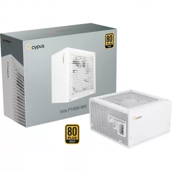 OCYPUS Iota P1000 1000W 80 PLUS Gold Fully Modular ATX 3.0 Power Supply - White