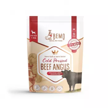 BEMO Cold-Pressed Beef Angus Mono Dry Food for Dogs - 1kg