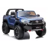 LEAN CARS Toyota Hilux DK-HL850 Electric Ride-On Car for Children, Blue Painted, 4x4, 2-Seater, Remote Control, LED Lights, MP3, Bluetooth