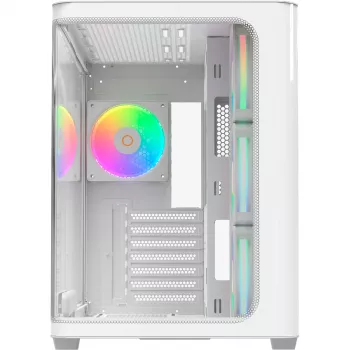 Ocypus Iota C70 Curve ARGB Digital White 270° Panoramic Glass Mid-Tower PC Case