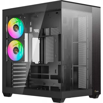 Ocypus Delta C74 ARGB Black Panoramic Glass Mid-Tower Case