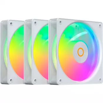 OCYPUS Gamma F12 Elite ARGB White 3-Pack 120 mm Case Fans
