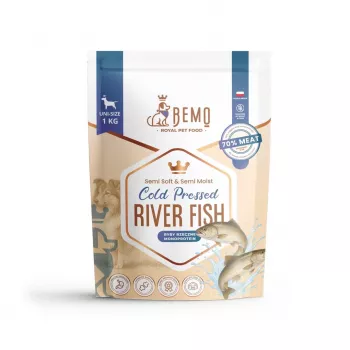 BEMO Cold-Pressed River Fish Mono Dry Food for Dogs 1kg