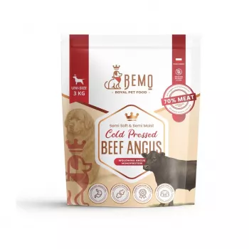BEMO Cold-Pressed Beef Angus Mono Dry Food for Dogs 3kg