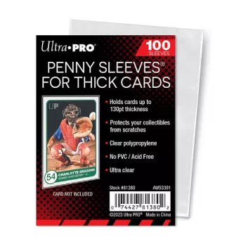 Ultra Pro Soft Card Sleeves 100x152mm (100-Pack) 157325