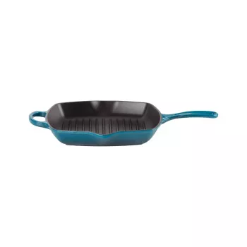 Le Creuset Cast Iron Square Grill Pan 26x26cm Blue