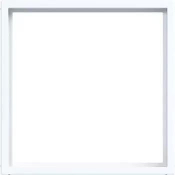 HAGER WAF7073WG Intermediate Ring for Central Plate 50 x 50 mm, Light White
