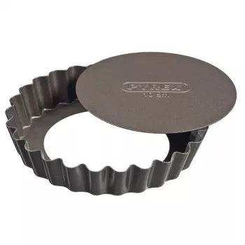 PYREX Baking Tin Set 4 Pieces with Removable Base Ø10cm