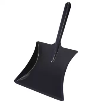 YORK metal dustpan with rubber lip and ergonomic handle 220 mm