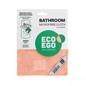 ECO EGO microfibre cleaning cloth for bathroom, 30x30 cm, blue