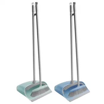 YORK QUICK foldable dustpan with brush and handle