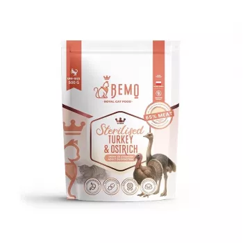 BEMO Cat Sterilised Turkey & Ostrich - Dry Food for Cats - 500g