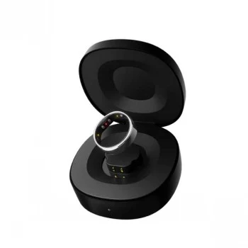 RingConn Smart Ring Gen2 Matt Black Size 6 - Sleep & Fitness Tracker, Heart Rate Monitor, 7-Day Battery, Titanium, 5 ATM Waterproof