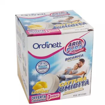 ORDINETT Moisture Absorber Refill Tablets 450g x 3 pcs Lemon