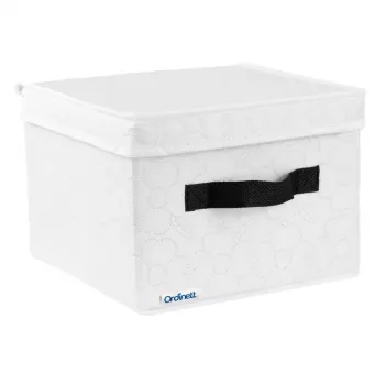 ORDINETT Square Box 25x25x19 cm Cotton White