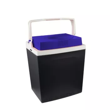 GIOSTYLE Brio 26 Electric Cool Box 12/230V 26L Dark Grey with Red/Blue Accents