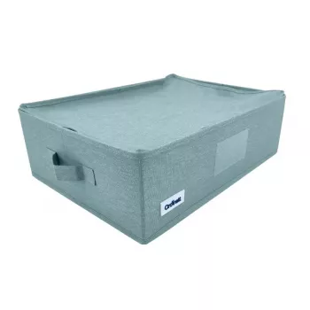ORDINETT Rectangular Storage Box with Zip 42x32x14 cm Mint