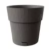 STEFANPLAST Ethica Plant Pot with Saucer Ø40x39cm Grey