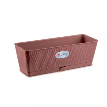 STEFANPLAST Liberty Planter 50x18x16cm Brown