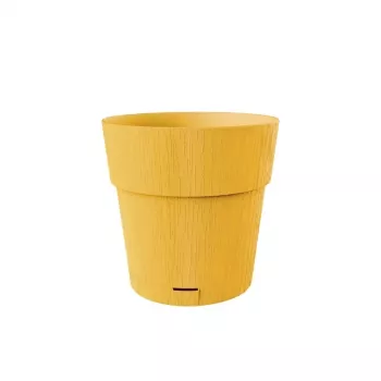 STEFANPLAST Ethica Plant Pot with Saucer Ø20x19cm Mustard Yellow