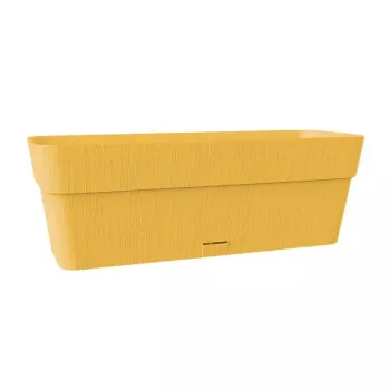 STEFANPLAST Ethica Flower Box with Saucer 50x18x17 cm Mustard Yellow
